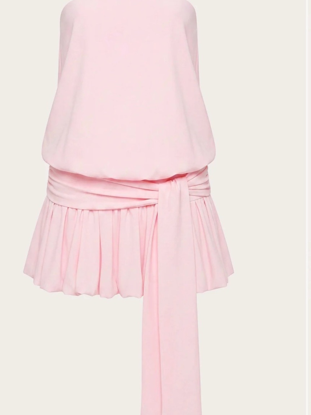 Peppermayo Mazie Pink Strapless mini dress with removable tie sash- never worn - Picture 4 of 10
